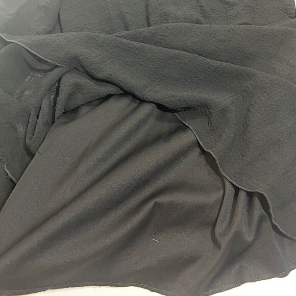 Baby and Me Maternity Top Small Plaid Sheer Layered Hem Boho Blouse - Picture 8 of 11